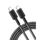 [A81F5H11] Anker 322 USB-C to USB-C Cable 60W Braided (0.9m/3ft) -Black